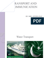 (Water) Transport and Communication