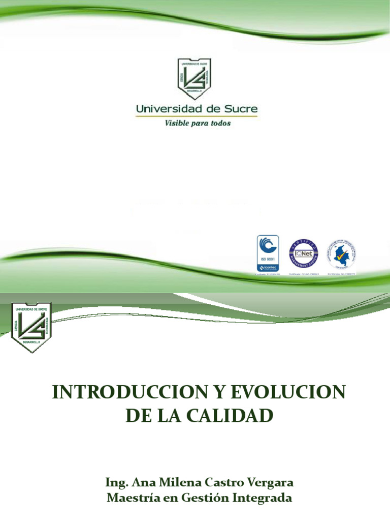 1 evolucion de la calidad unisucre admon 1 25 pdf calidad