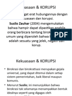 Kekuasaan & KORUPSI