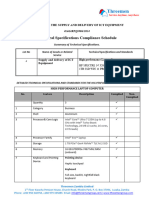 Lot 4-Technical Specifications - High Performance Laptop Computer