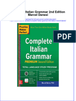 Complete Italian Grammar 2Nd Edition Marcel Danesi Full Chapter
