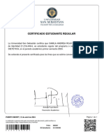 Certificado Estudiante Regular: PUERTO MONTT, 12 de Abril de 2024