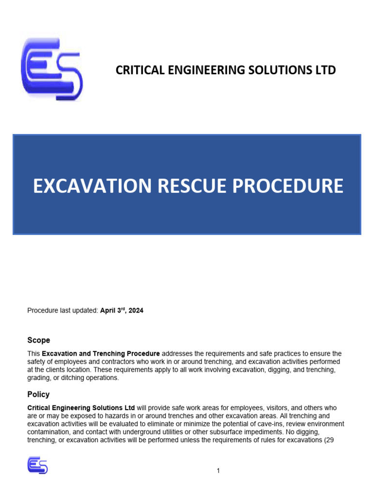 Excavation and Trenching Safety Protocols | PDF | Trench | Safety