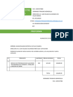 Recreo Campestre Otorongo: Proforma