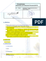 PROCEDIMIENTO USO Y CUIDADO EPP 