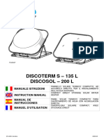 Discoterm S - 135 L Discosol - 200 L: Manuale Istruzioni Instruction Manual Manual de Instrucciones Manuel D'Utilisation