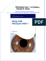 Mcqs For Frcophth Part 1 1St Edition Sohaib R Rufai Download PDF Chapter