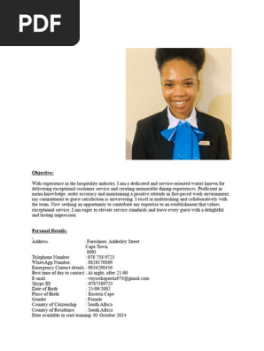 Vuyiseka Gogela International CV 2024