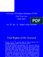 Sec. 14. Rights of The Accused F 1 1