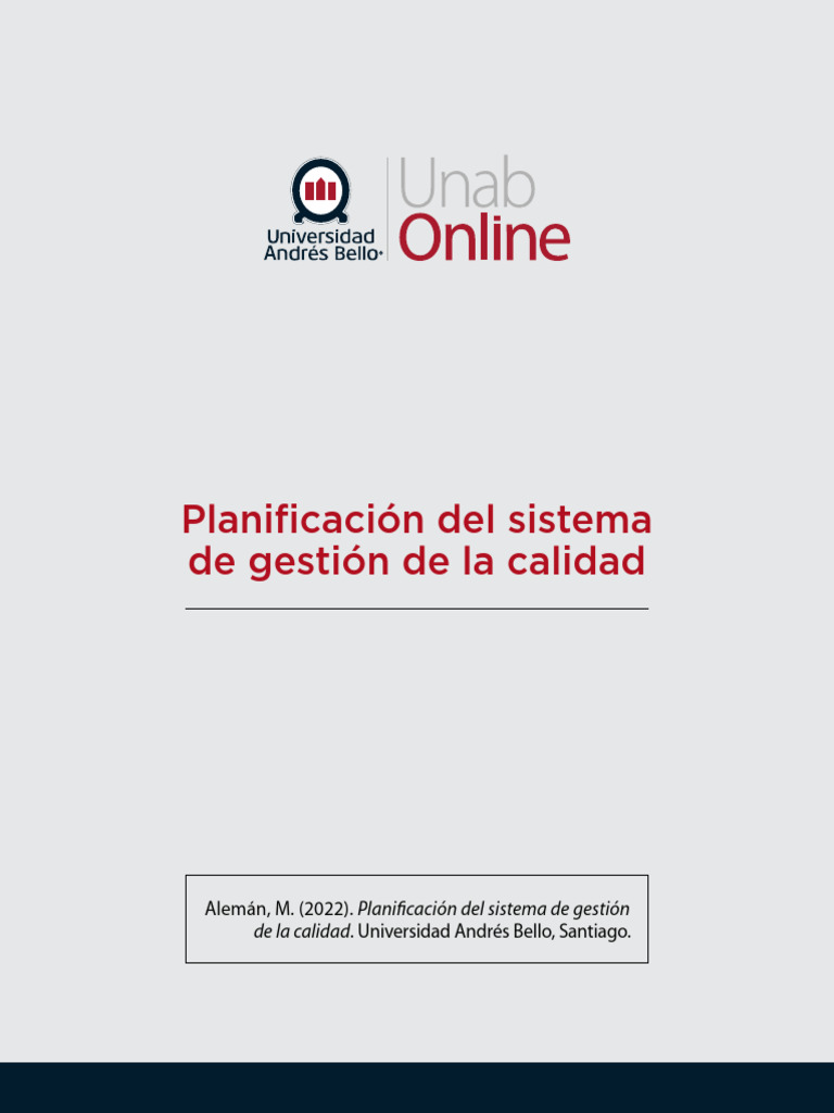 Planificación del Sistema de Calidad ISO 9001 | PDF | Gestión de la ...