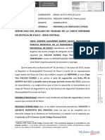 Informe A Juzgado de Trabajo Reposicion Falcon Flores 2023