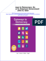 Gateways To Democracy An Introduction To American Government John G Geer Full Chapter