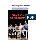 Gays On Broadway Ethan Mordden Full Chapter