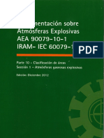 4 - Aea 90079 - Reglamentación de Inst Elec Sobre Atmósferas Explosivas - Parte 10 - Clasificación de Áreas - Sección 1 - Atmósferas Gaseosas Explosivas