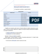 Introdução A Morfossintaxe II