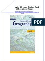 Gce Geography As Level Student Book 1St Edition Linsay Frost full chapter
