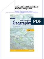 Gce Geography As Level Student Book 1St Edition Linsay Frost Full Chapter