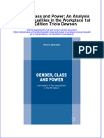 Gender Class And Power An Analysis Of Pay Inequalities In The Workplace 1St Ed Edition Tricia Dawson full chapter