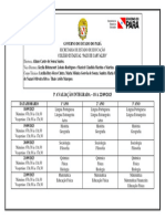 Calendário 3 Avaliação Integrada 2023