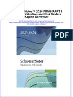 Schwesernotes 2024 Frm Part I Book 4 Valuation And Risk Models Kaplan Schweser full download chapter