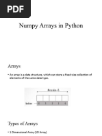 Numpy Arrays