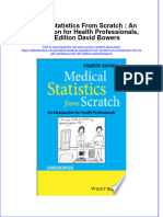 Medical Statistics From Scratch An Introduction For Health Professionals 4Th Edition David Bowers Download PDF Chapter