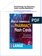 Medical Terminology For Pharmacy Flash Cards Laressa Bethishou download pdf chapter