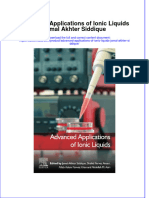 Advanced Applications of Ionic Liquids Jamal Akhter Siddique Full Chapter