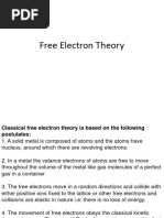 Free Electron Theory