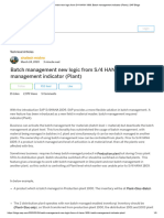 Batch Management New Logic From S - 4 HANA 1809. Batch Management Indicator (Plant) - SAP Blogs
