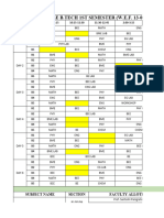 TT-B Tech 1ST Sem