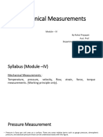 BME MODULE-4 Mechanical Measurements