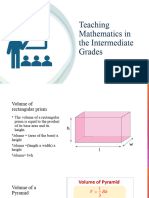 Teaching Mathematics in The Intermediate Grades