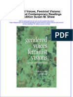 Gendered Voices Feminist Visions Classic and Contemporary Readings 7Th Edition Susan M Shaw Full Chapter