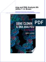 Gene Cloning and Dna Analysis 8Th Edition T A Brown Full Chapter