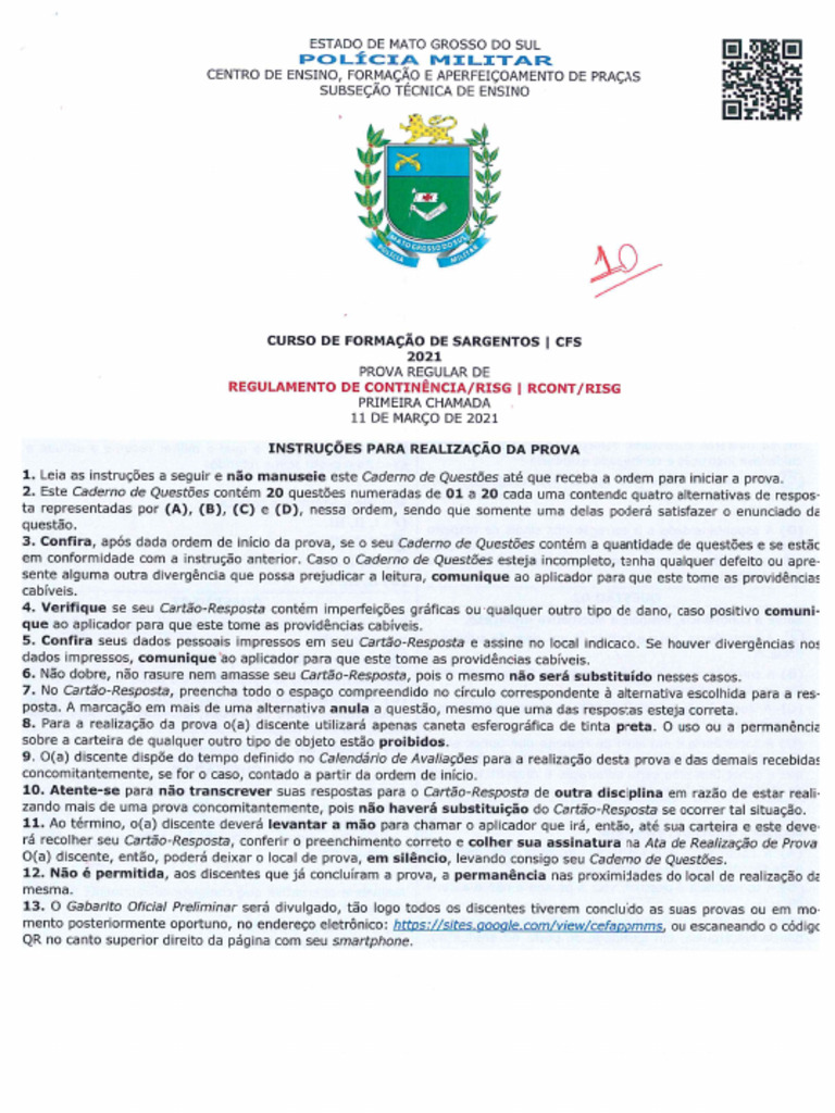 Prova - Risg - Rcont | PDF