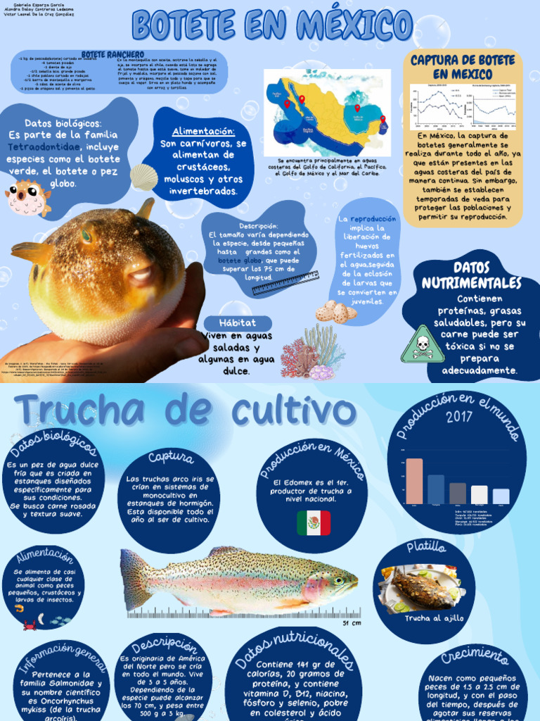 Botetes en México, Mojarras y Truchas de Cultivo | PDF | Trucha
