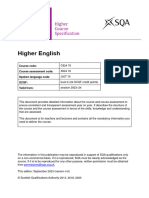 H Course Spec English