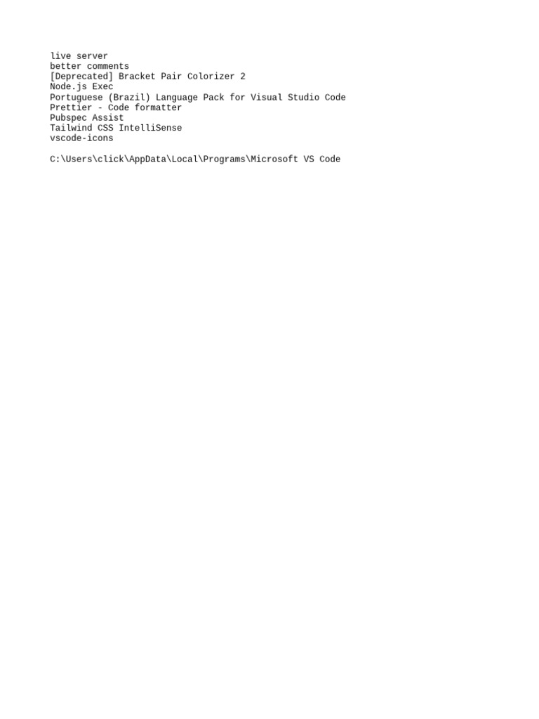 Essential VS Code Extensions List | PDF | Computers | Technology ...