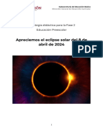 Preescolar - Estrategia Didáctica Eclipse Solar 2024