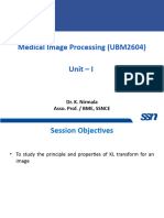 Medical Image Processing (UBM2604) Unit - I: Dr. K. Nirmala Asso. Prof. / BME, SSNCE