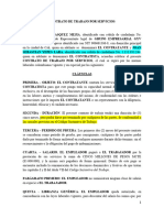 Contrato Duracion Por La Obra o Labor Determinada