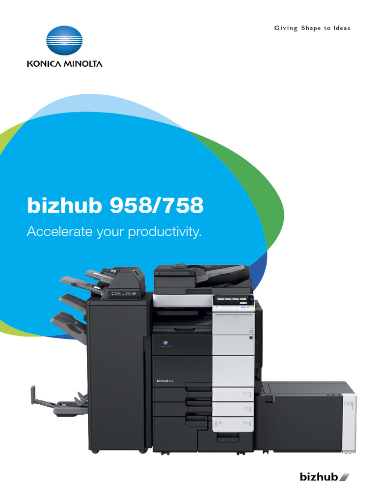 High-Speed Bizhub 958/758 MFP Overview | PDF | Microsoft Windows