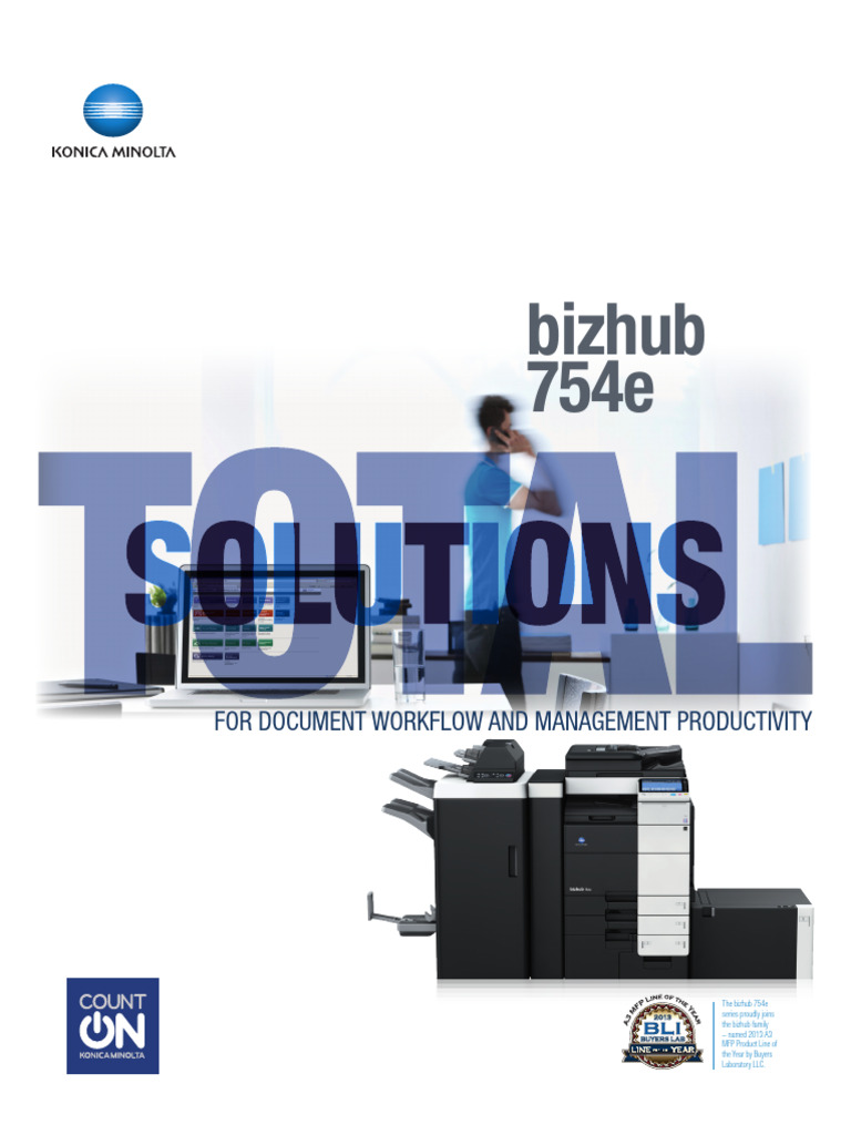 Konica Minolta Bizhub 754e Brochure | PDF | Image Scanner | Computer ...