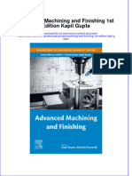 Advanced Machining And Finishing 1St Edition Kapil Gupta full chapter