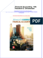 Advanced Financial Accounting 13Th Edition Theodore E Christensen Full Chapter