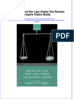 Medicine and The Law Under The Roman Empire Claire Bubb 2 Download PDF Chapter