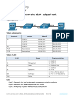 3.6.2 Lab - Implement VLANs and Trunking