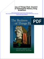 The Realness of Things Past Ancient Greece and Ontological History Greg Anderson Ebook Full Chapter