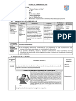 I.E.: "Nuestra Señora Del Pilar" Grado: 3° "D" Área: EPT Fecha: 24 de Abril de 2024 Duración: 2 Horas Pedagógicas Docente: Ana M. Hidalgo Rivera